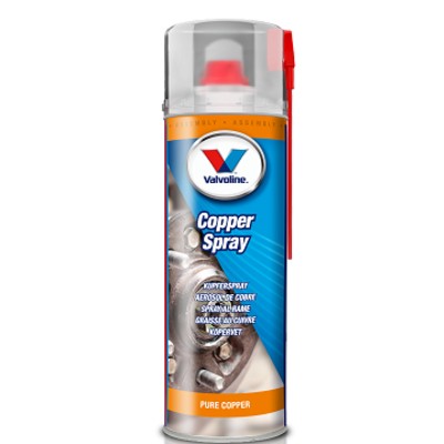 Valvoline Copper Spray 0,5л - медная смазка аэрозоль, защита резьбовых соединений